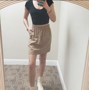 J. CREW Size 2 Tan Wool Blend Skirt